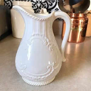 White pitcher